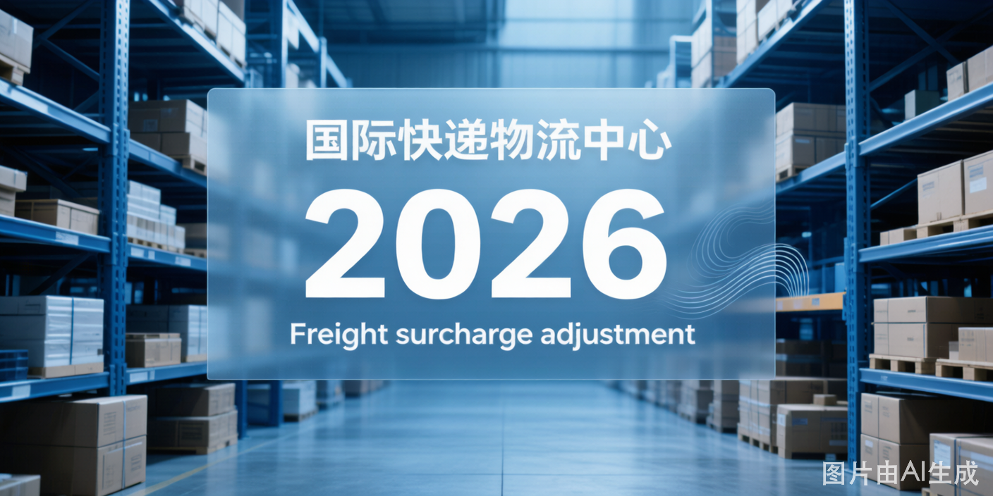 国际快递物流仓库，包裹堆叠，运费调整趋势